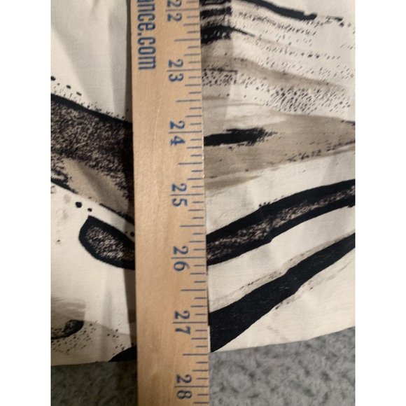 Chico's Brown Beige Silk Linen Blend Jacket Buttons Lined Boho Size 1 Medium M - Picture 10 of 11